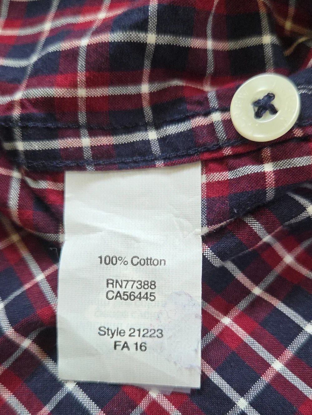 J. Crew Red White And Blue Long Sleeved Button Up Shirt!